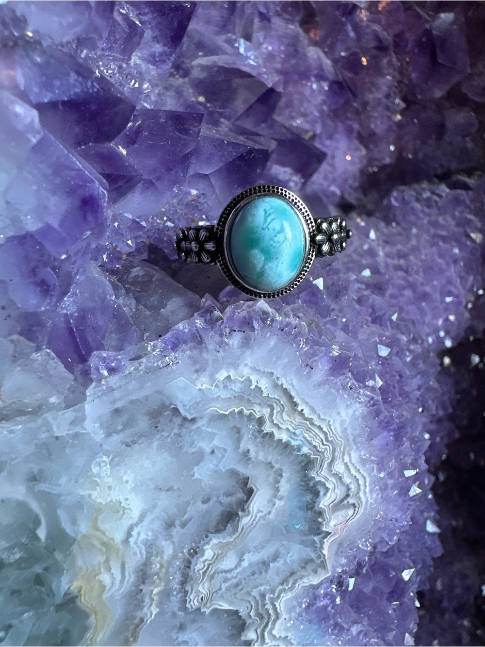 Sterling Silver 925 natural laramar Ring